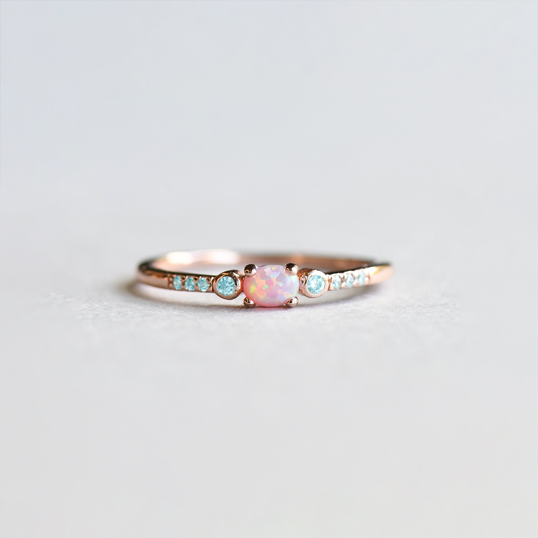 Mama of an Angel Opal Ring