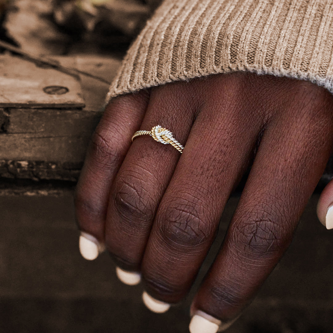 Matching Mother&Daughter Twist Knot Rings