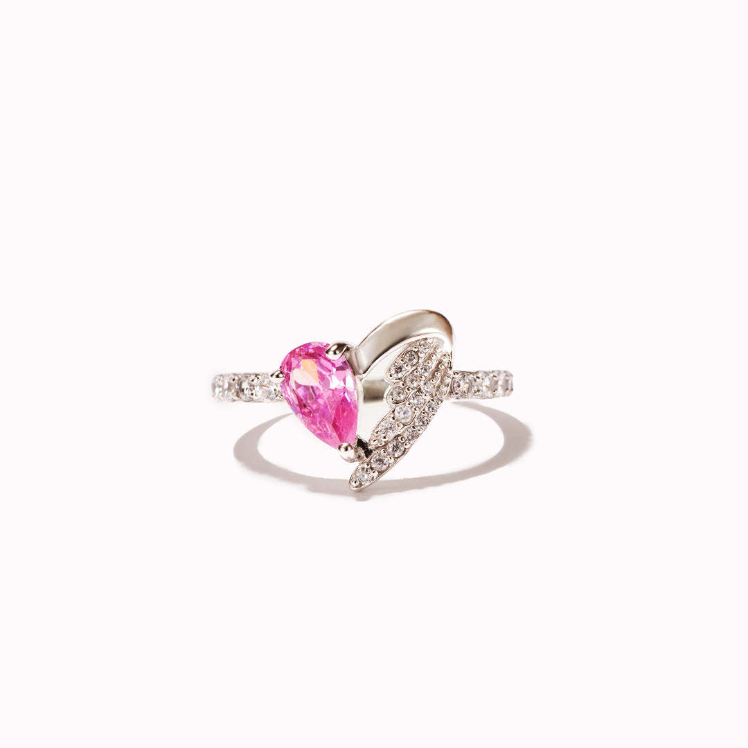 Half Of My Heart Lives In Heaven Half Heart Half Wing Ring