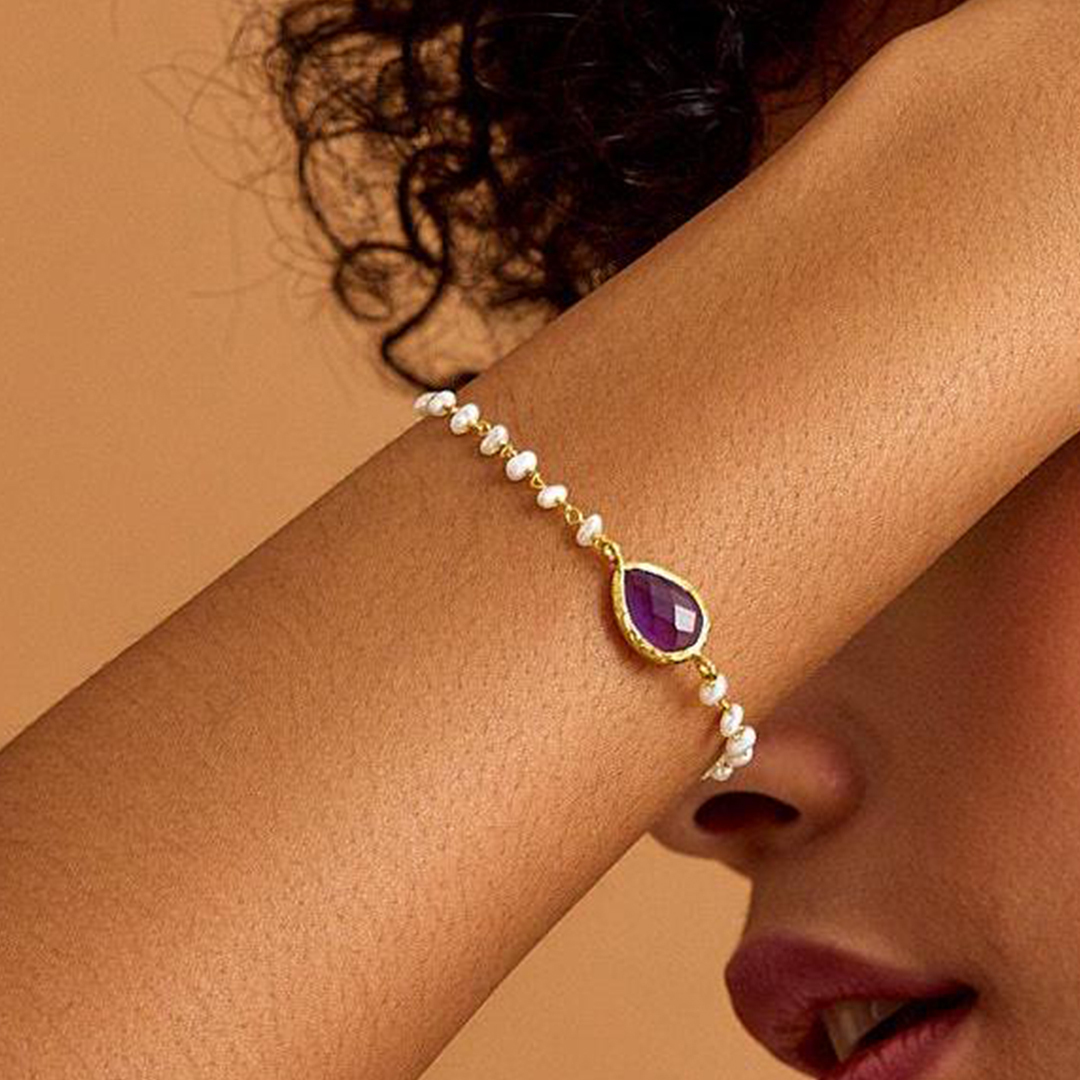 Let Tears Out Self Love Birthstone Bracelet