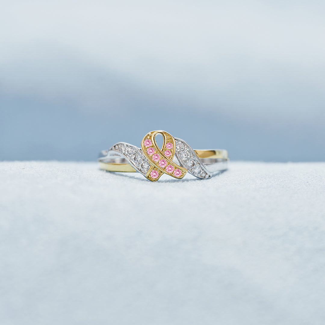 Shines Today, Tomorrow & Always Pink Ribbon Ring