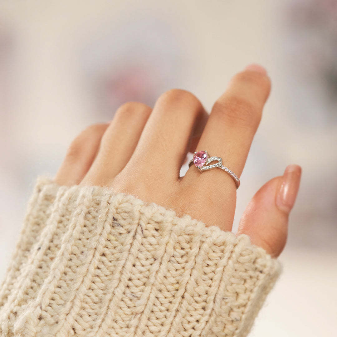 Angels From Above Pink Ring