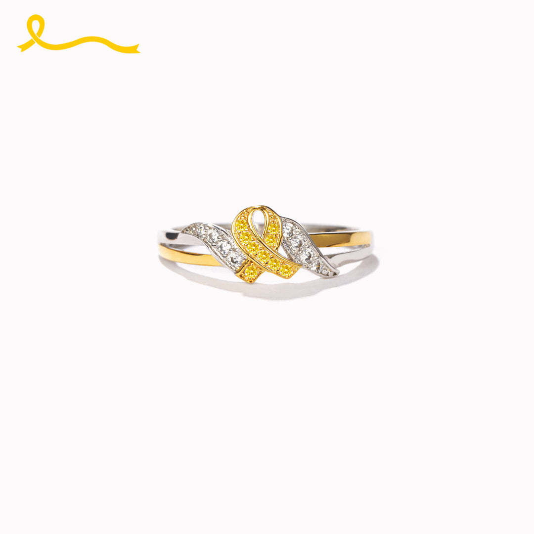 Never Give Up Hope To Defeat Cancer Ring