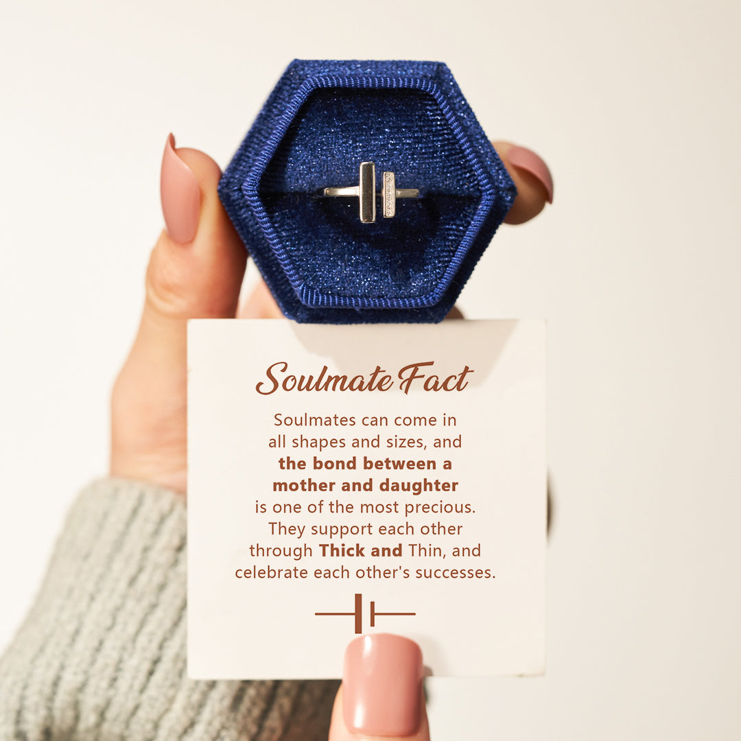 Matching Mother&Daughter Soulmate Fact Rings