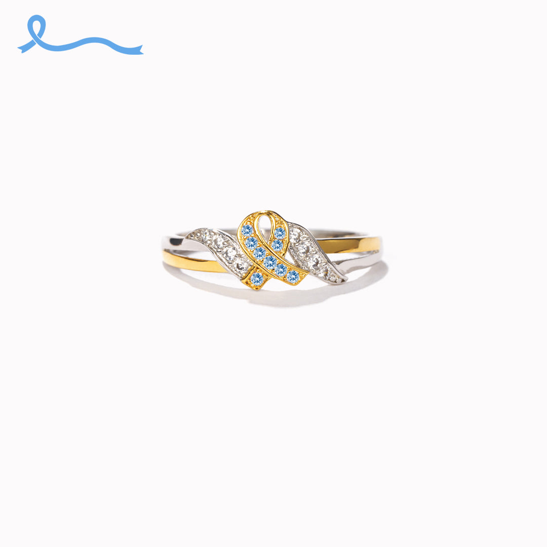 Never Give Up Hope To Defeat Cancer Ring