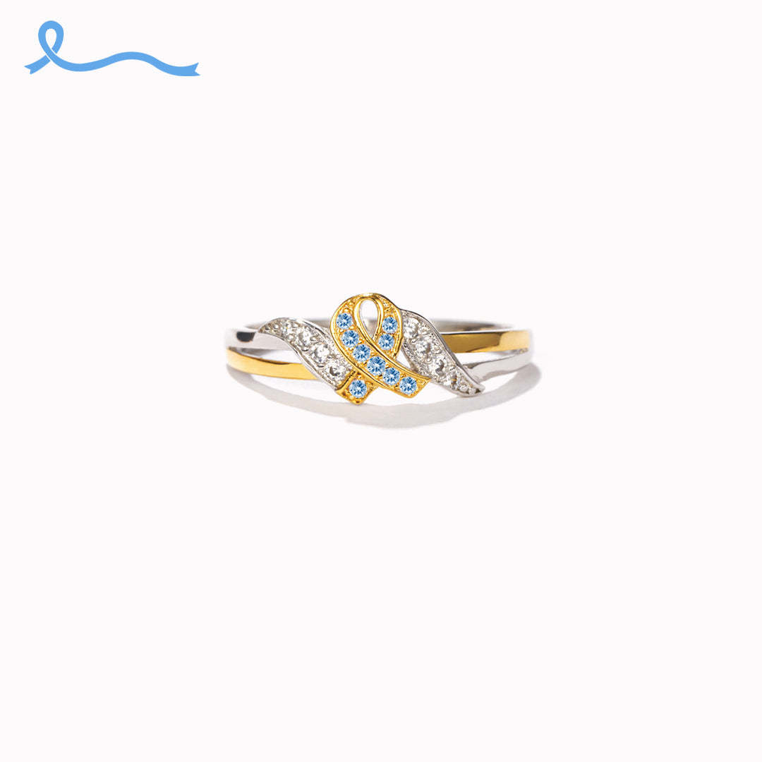 Never Give Up Hope To Defeat Cancer Ring