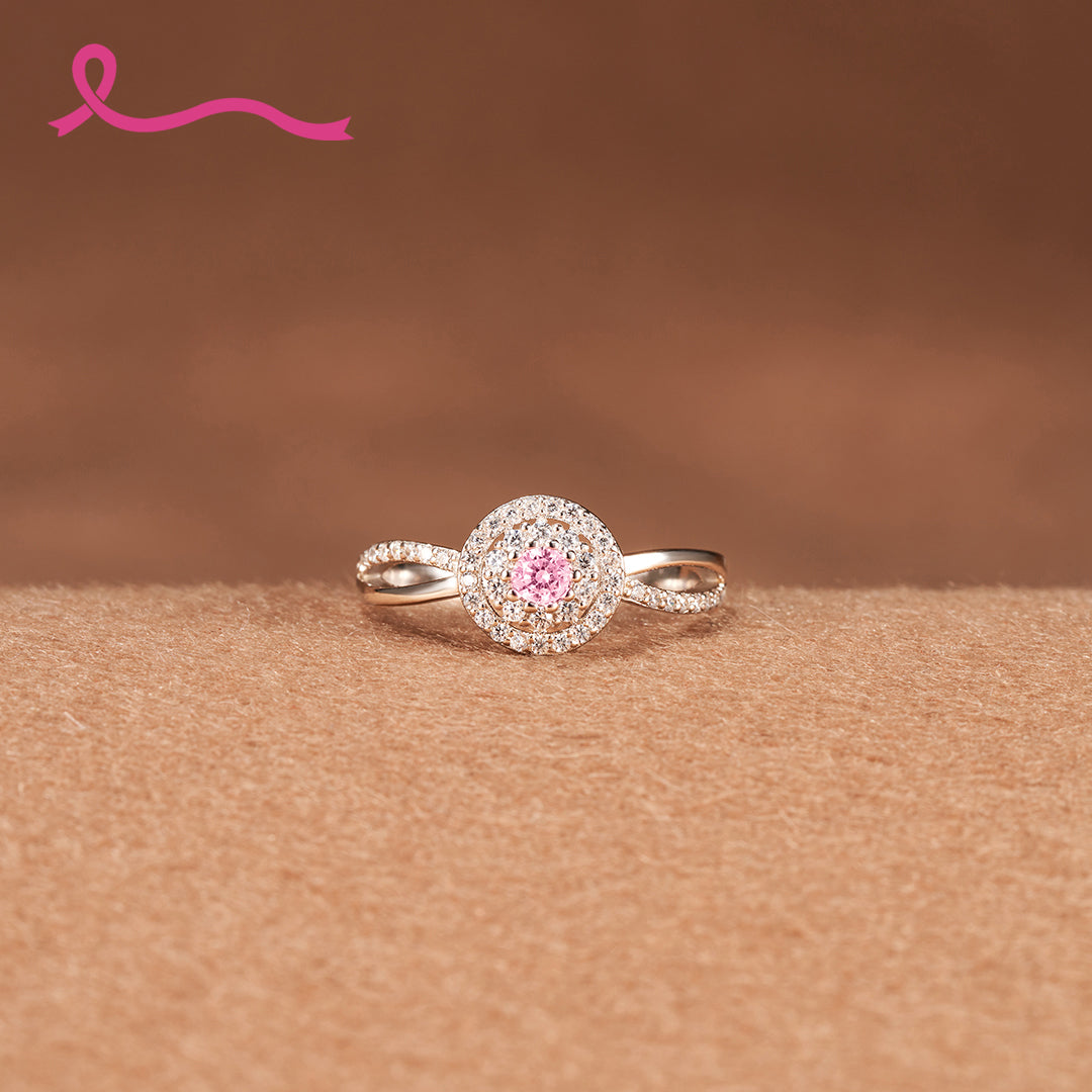 S925 Raise Confidence I Am Enough Circle Ring