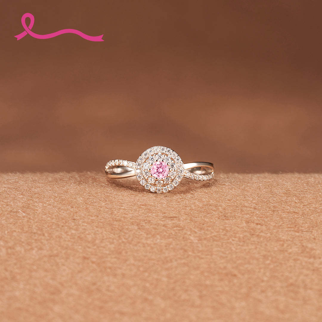 S925 Raise Confidence I Am Enough Circle Ring