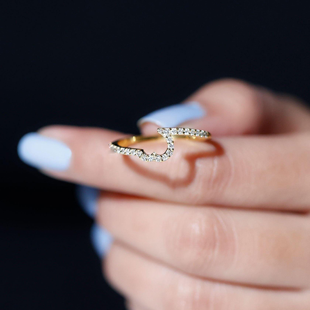 Self Love Half Heart Ring