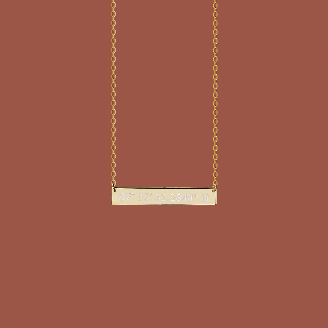 Personalized Meeting Point Necklace
