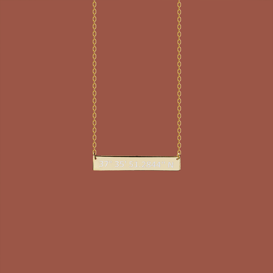 Personalized Meeting Point Necklace
