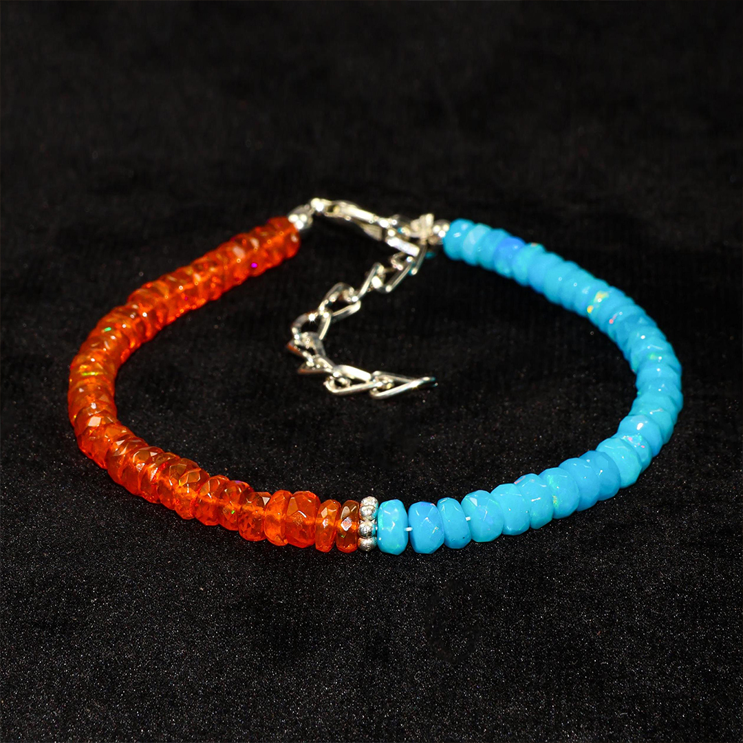 DIABETES AWARENESS Orange And Blue Bracelet