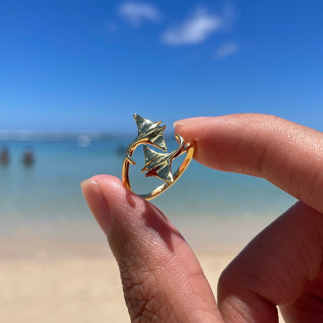 Strength In Stillness Manta Ray Ring