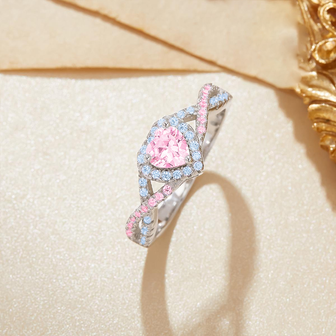 Mama of an Angel Infinity Love Heart Ring