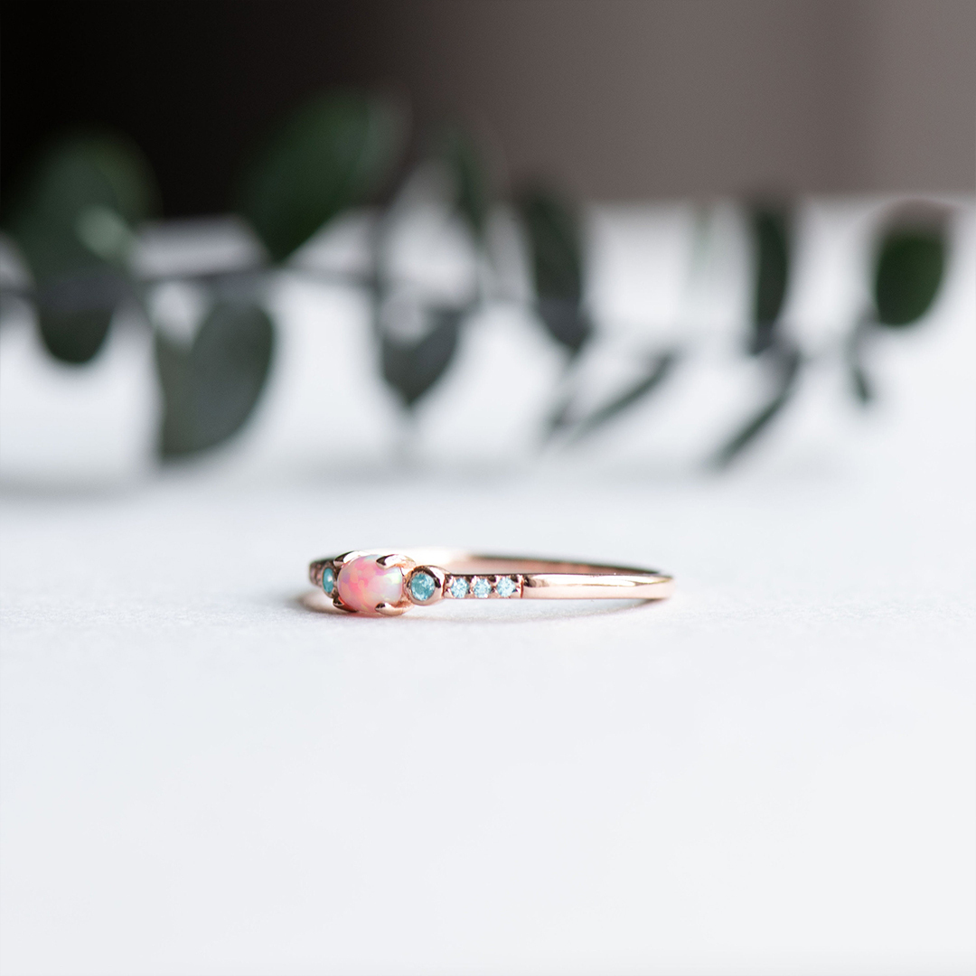 Mama of an Angel Opal Ring