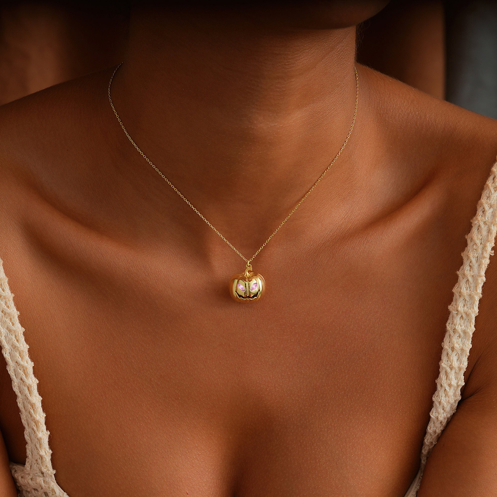 Pumpkin Halloween Necklace