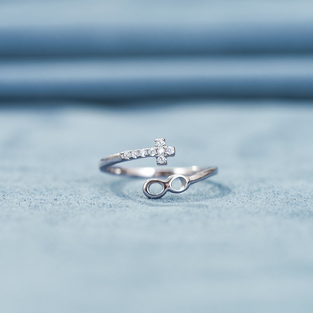 Pray Through It Cross Infinite Ring