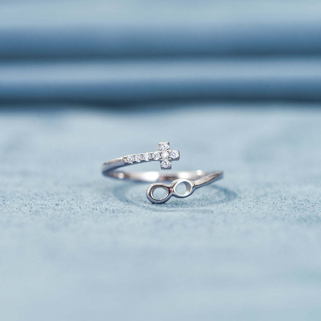 Pray Through It Cross Infinite Ring