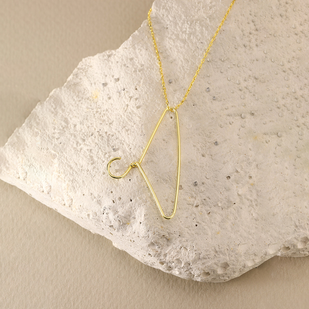 Not Your Body Clothing Hanger Necklace
