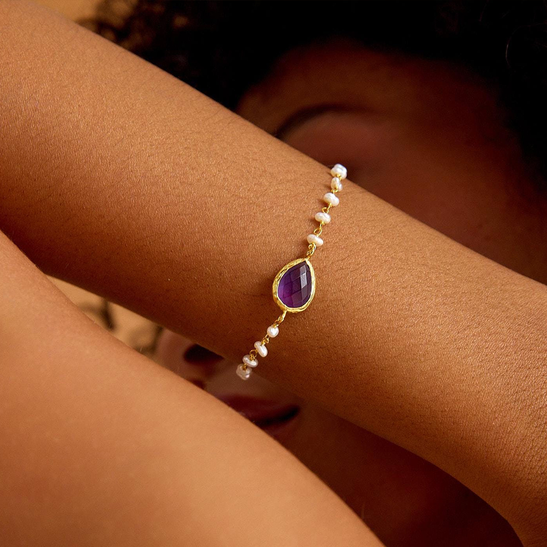 Let Tears Out Self Love Birthstone Bracelet