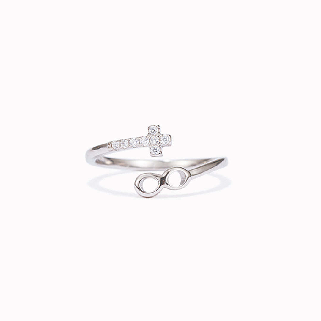 Pray Through It Cross Infinite Ring