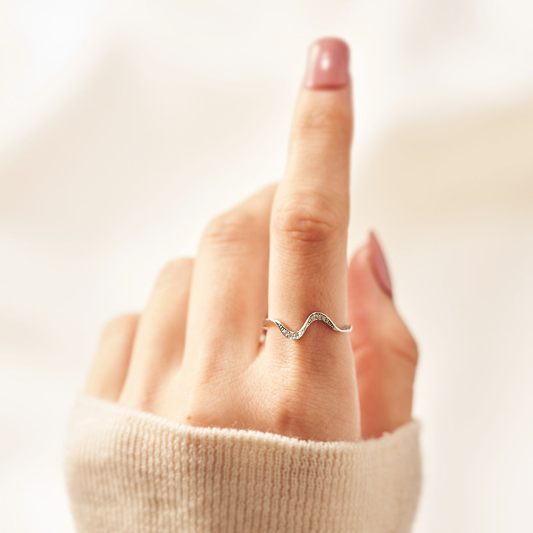 Matching Mother&Daughter Wave Rings