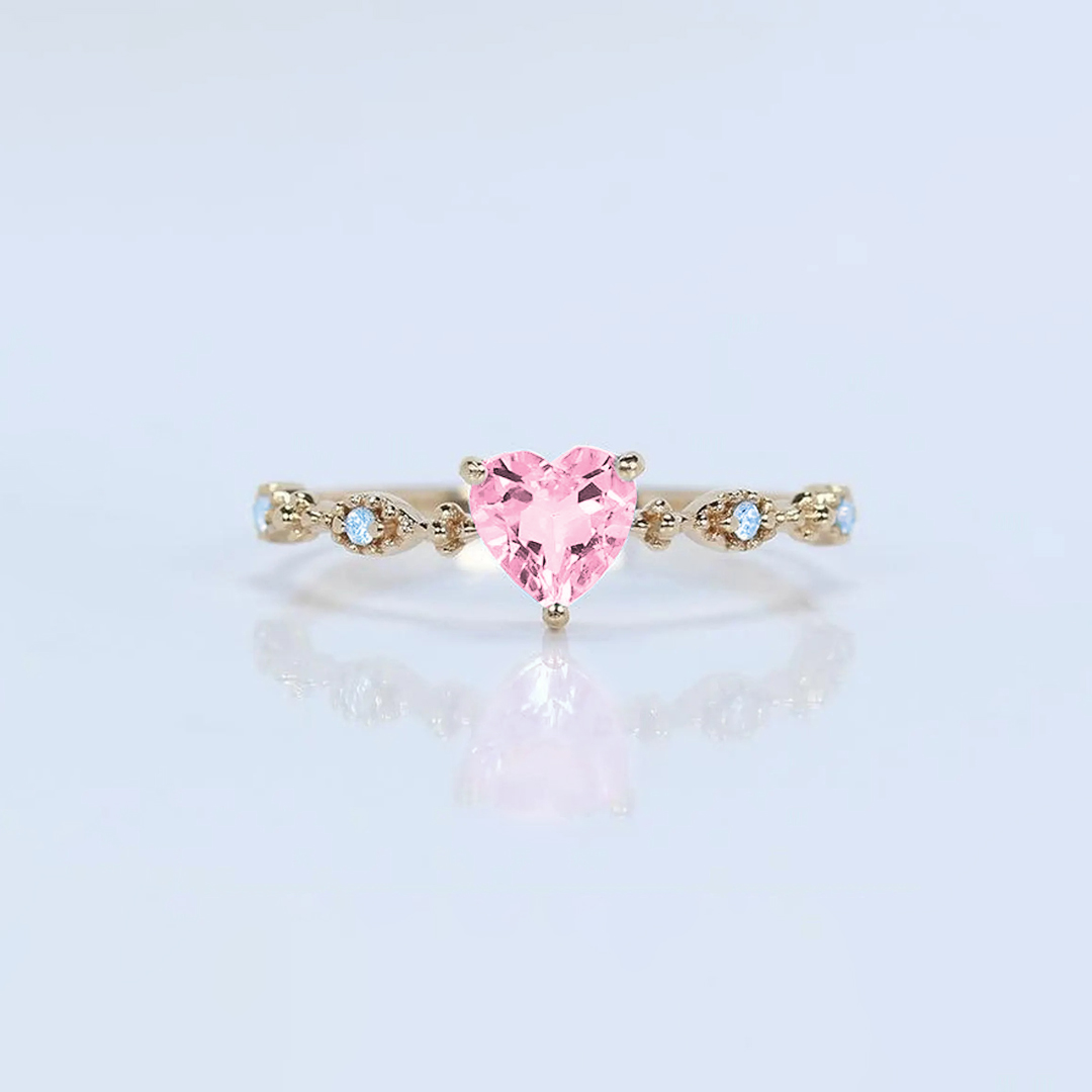 Mama of an Angel Memorial Heart Shape Ring