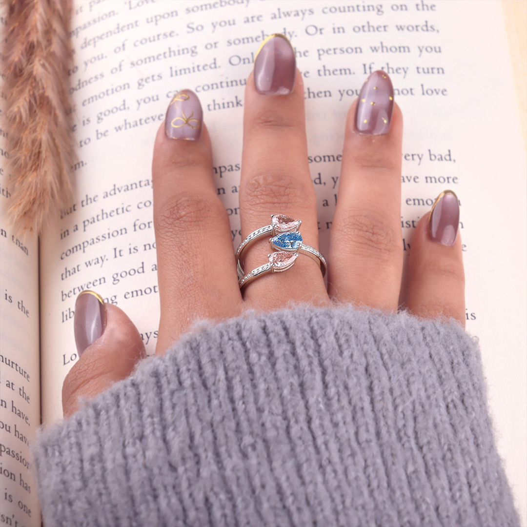 Eternal Embrace of an Angel Adjustable Ring