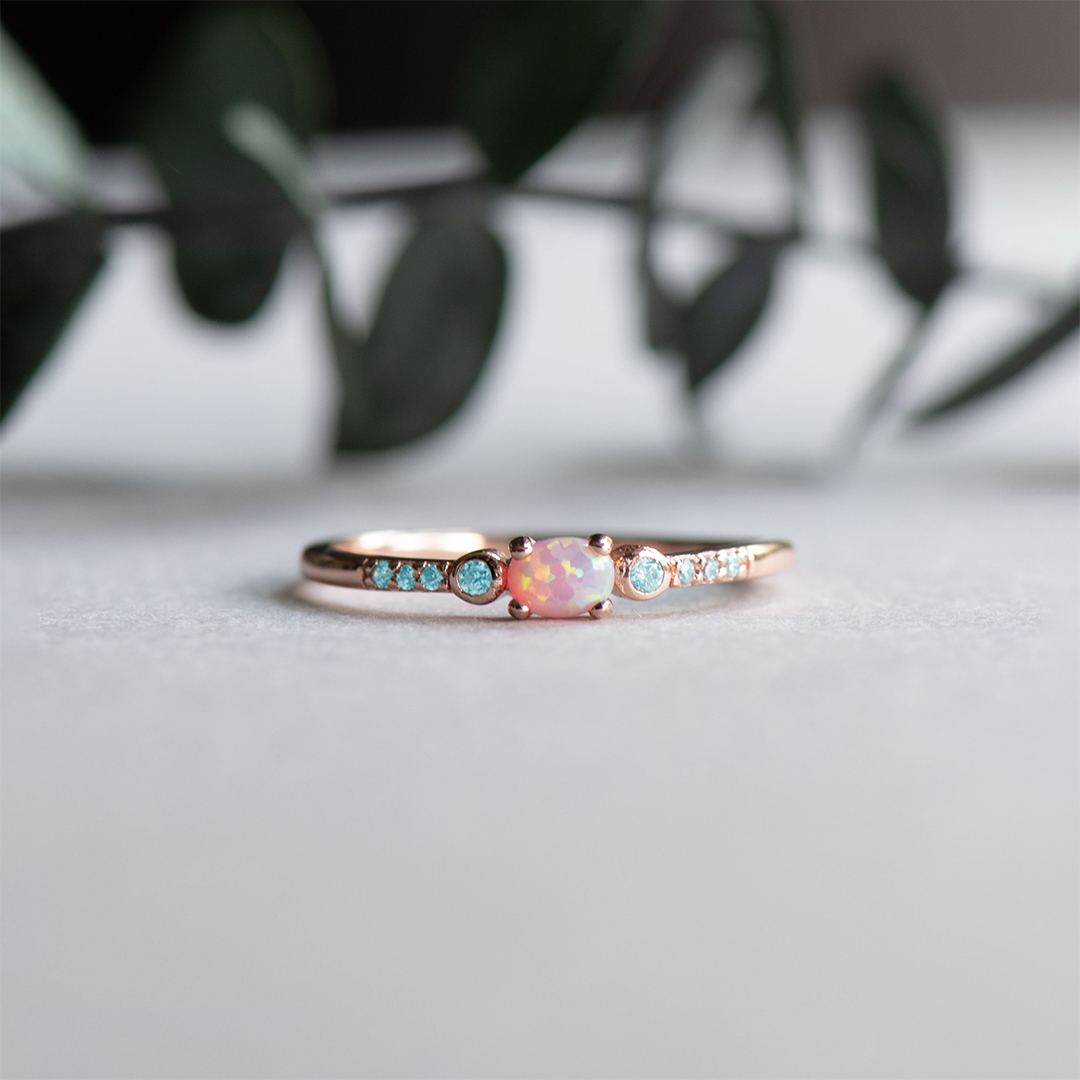 Mama of an Angel Opal Ring