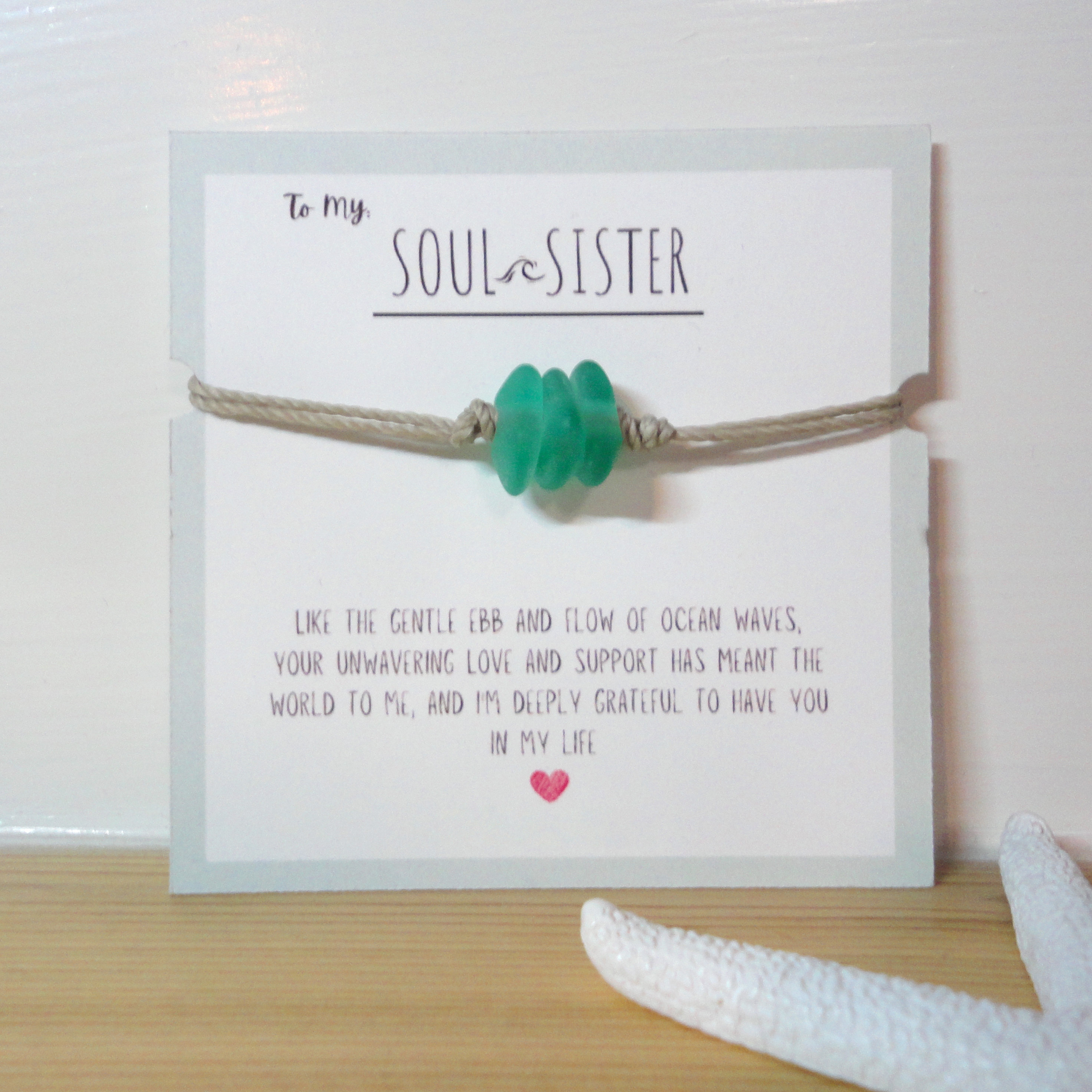 Soul Sister Sea Glass Bracelet
