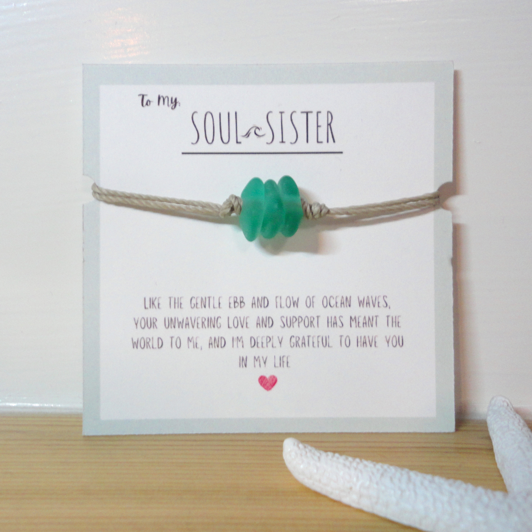 Soul Sister Sea Glass Bracelet
