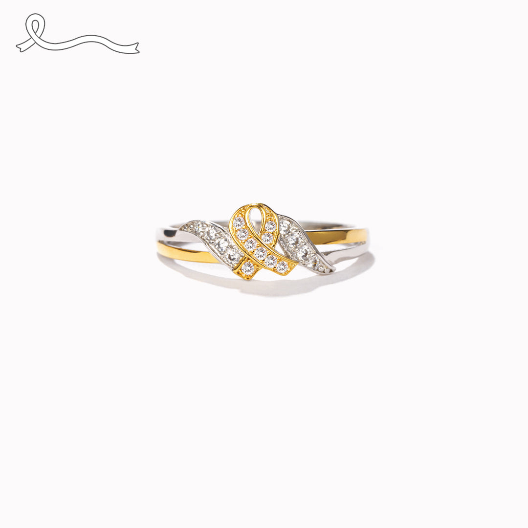 Never Give Up Hope To Defeat Cancer Ring