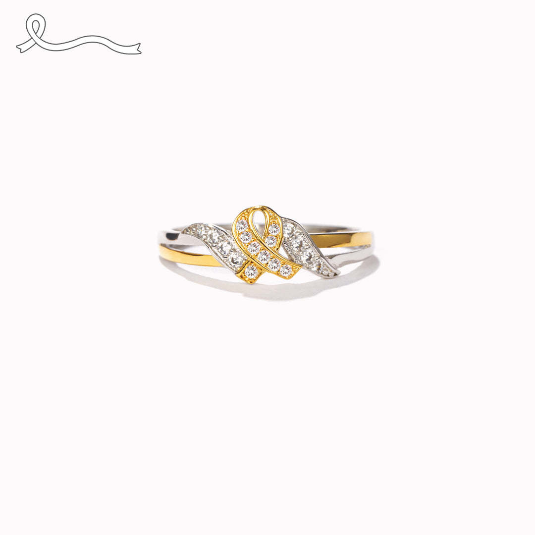 Never Give Up Hope To Defeat Cancer Ring