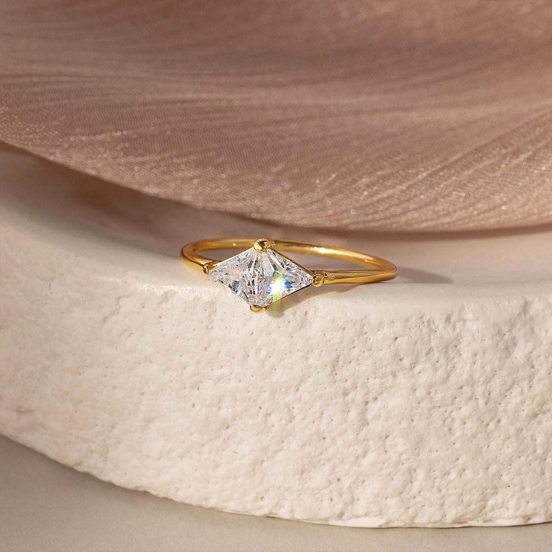 Personalized 1-2 Birthstones Timeless Togetherness Ring
