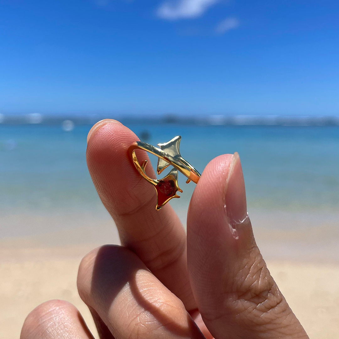 Strength In Stillness Manta Ray Ring