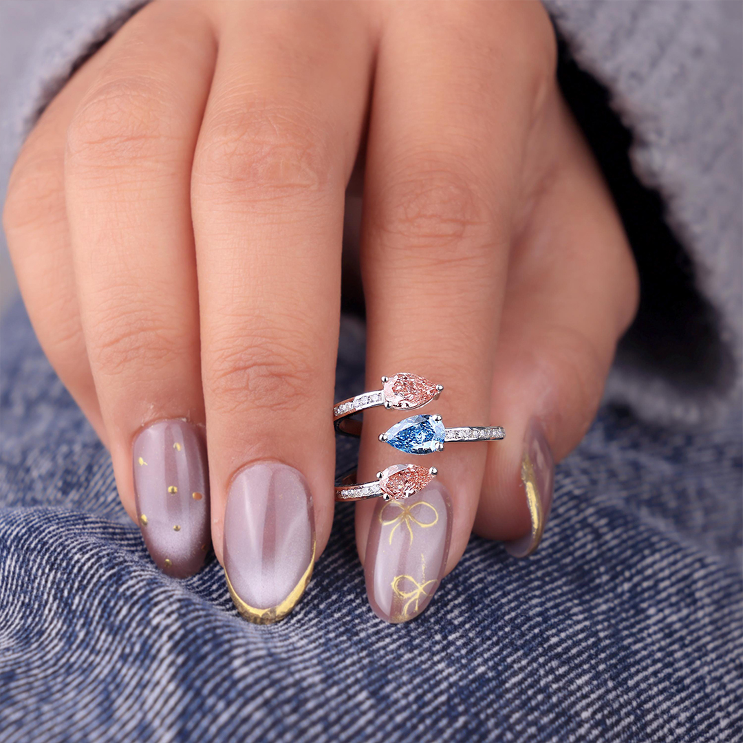 Eternal Embrace of an Angel Adjustable Ring