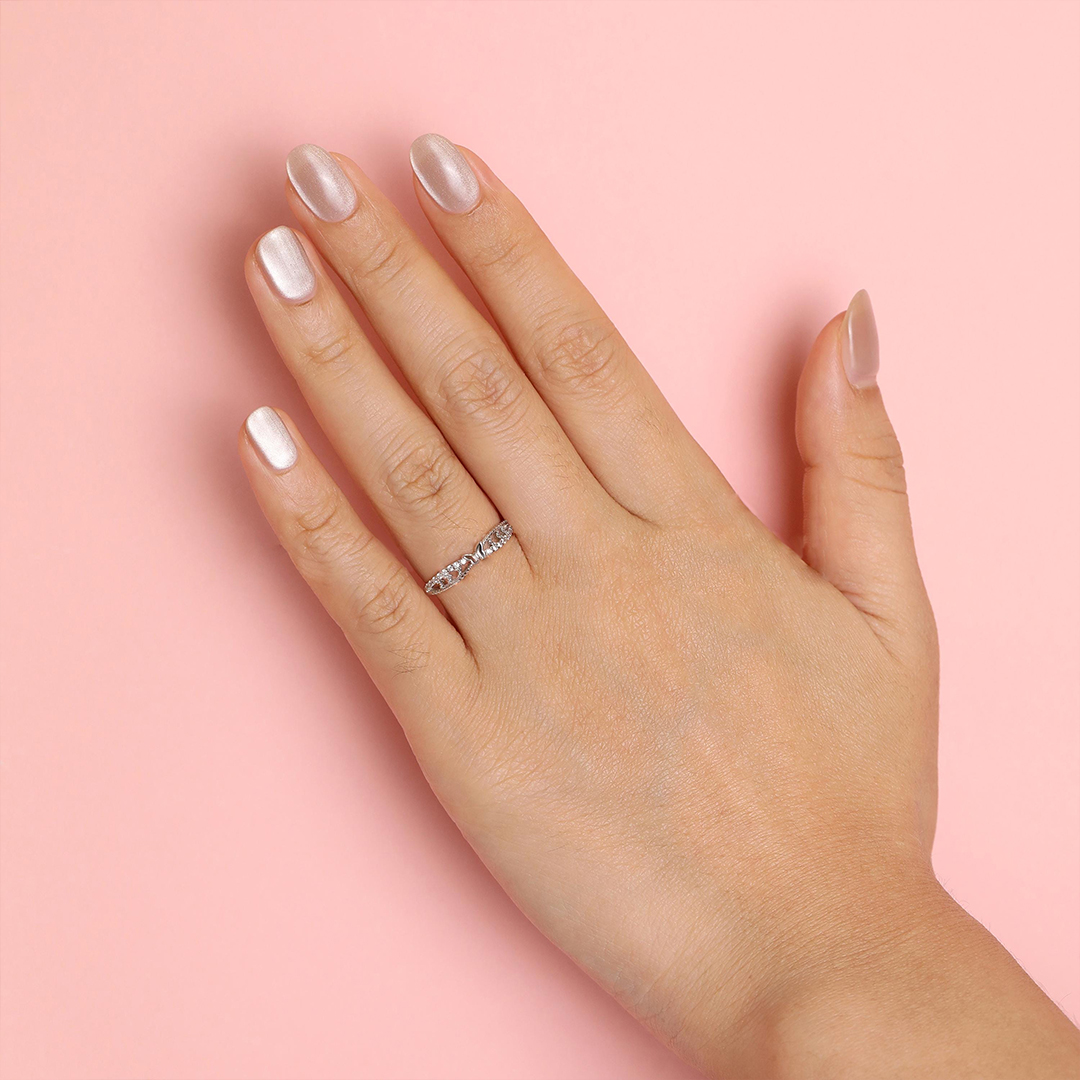 To Me From Me Butterfly Twist Band Ring