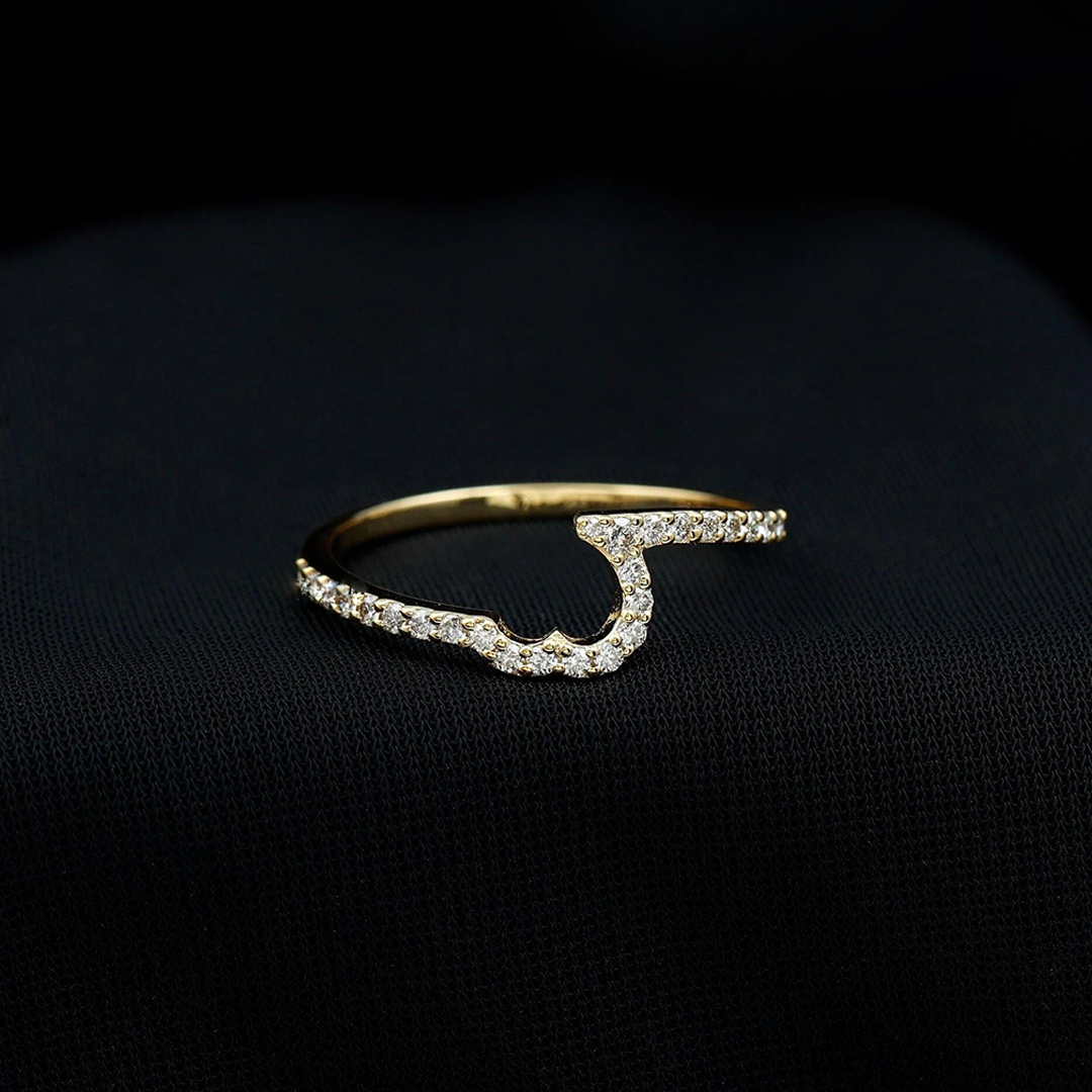 Self Love Half Heart Ring