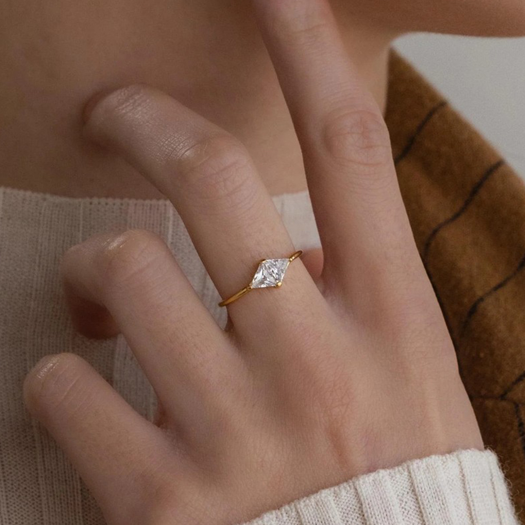 Personalized 1-2 Birthstones Timeless Togetherness Ring