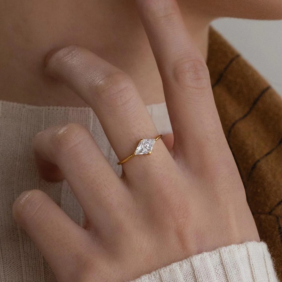 Personalized 1-2 Birthstones Timeless Togetherness Ring