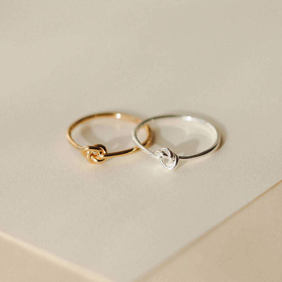 Mother & Daughter Eternal Bond Knot Ring