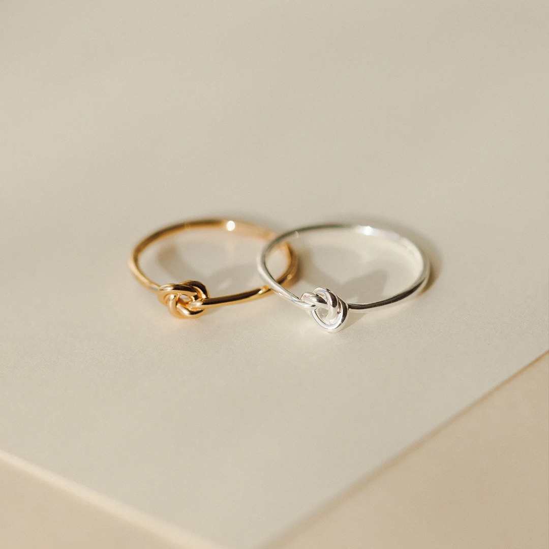 Mother & Daughter Eternal Bond Knot Ring