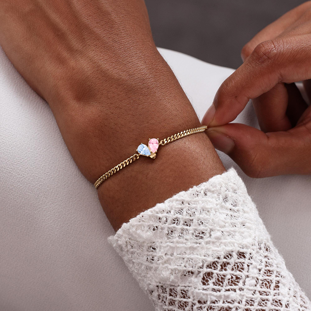 Mama of an Angel Memorial Gemstone Bracelet