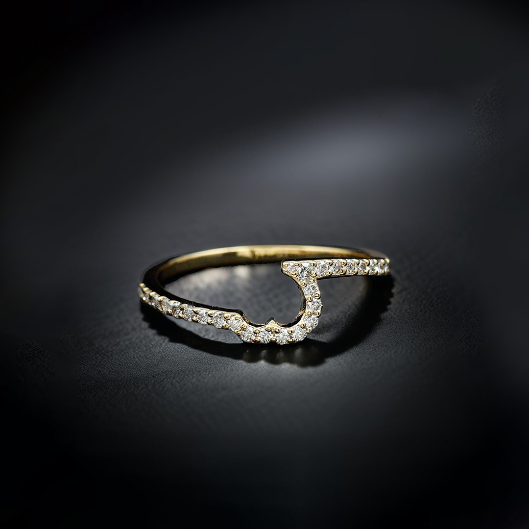 Self Love Half Heart Ring