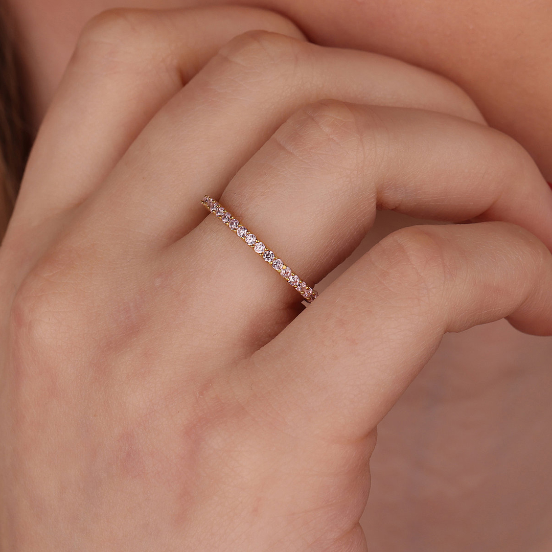 Pink Tourmaline Breast Cancer Ring