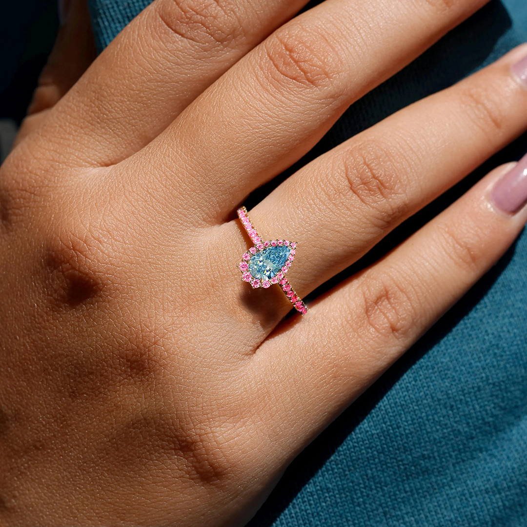 Carried With Love Teardrop Ring