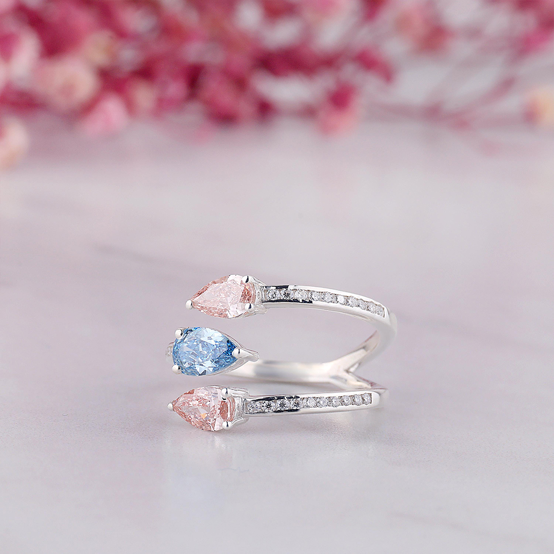 Eternal Embrace of an Angel Adjustable Ring