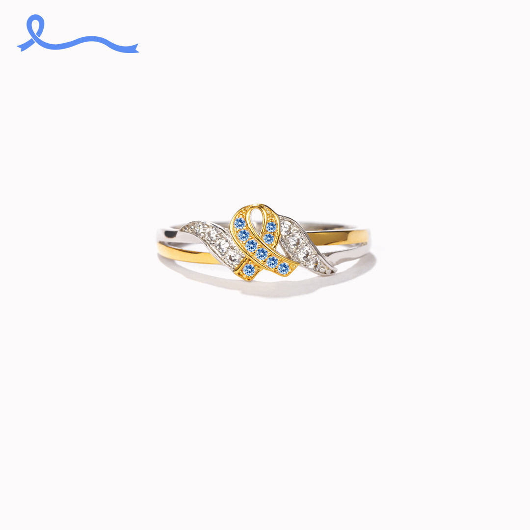 Never Give Up Hope To Defeat Cancer Ring