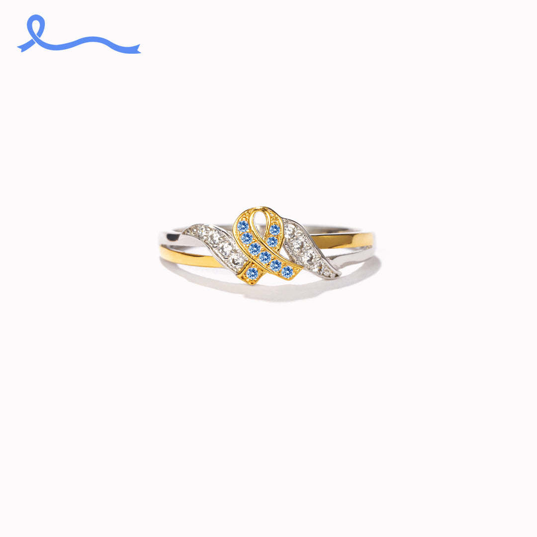 Never Give Up Hope To Defeat Cancer Ring