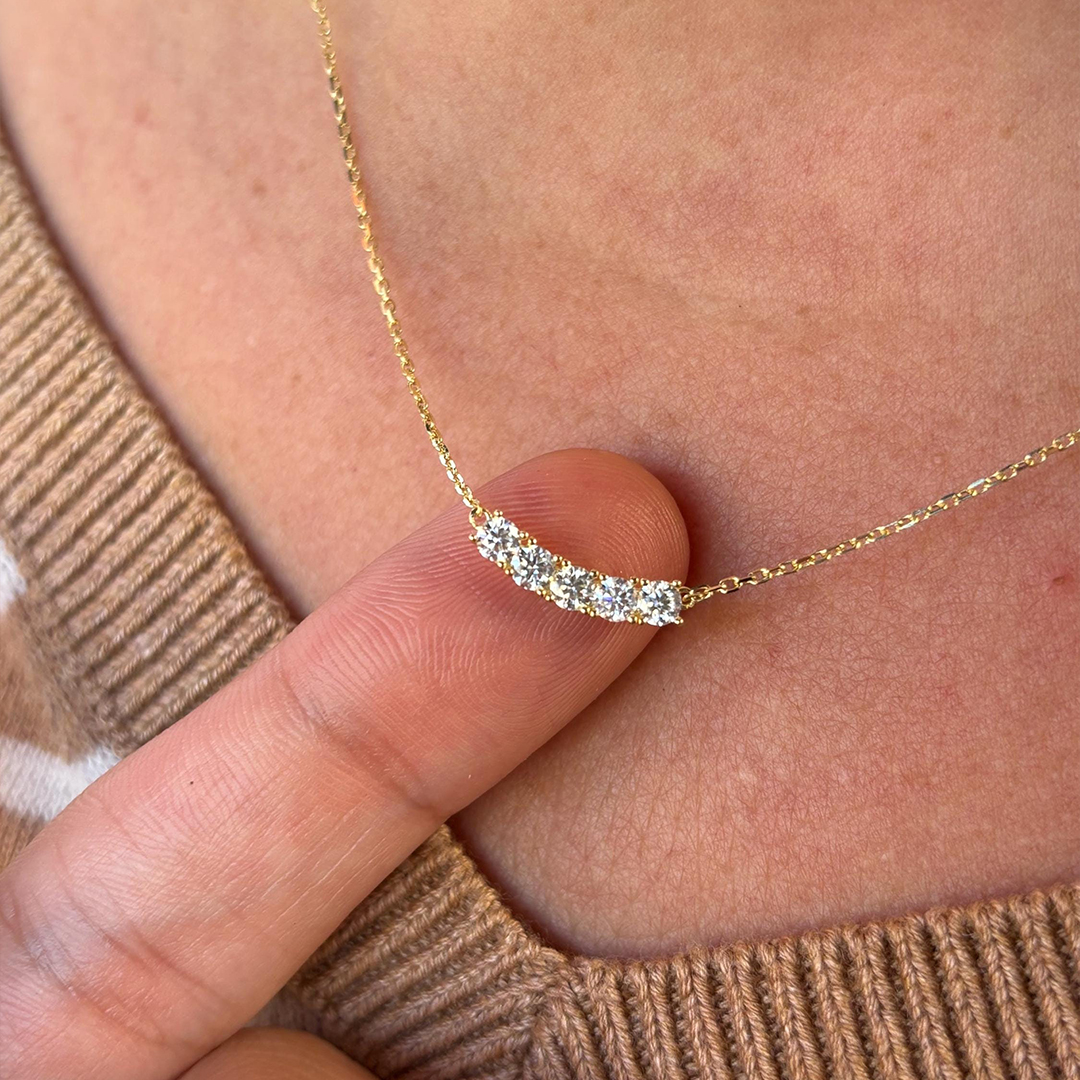 To Me From Me Self Love Diamond Bar Necklace